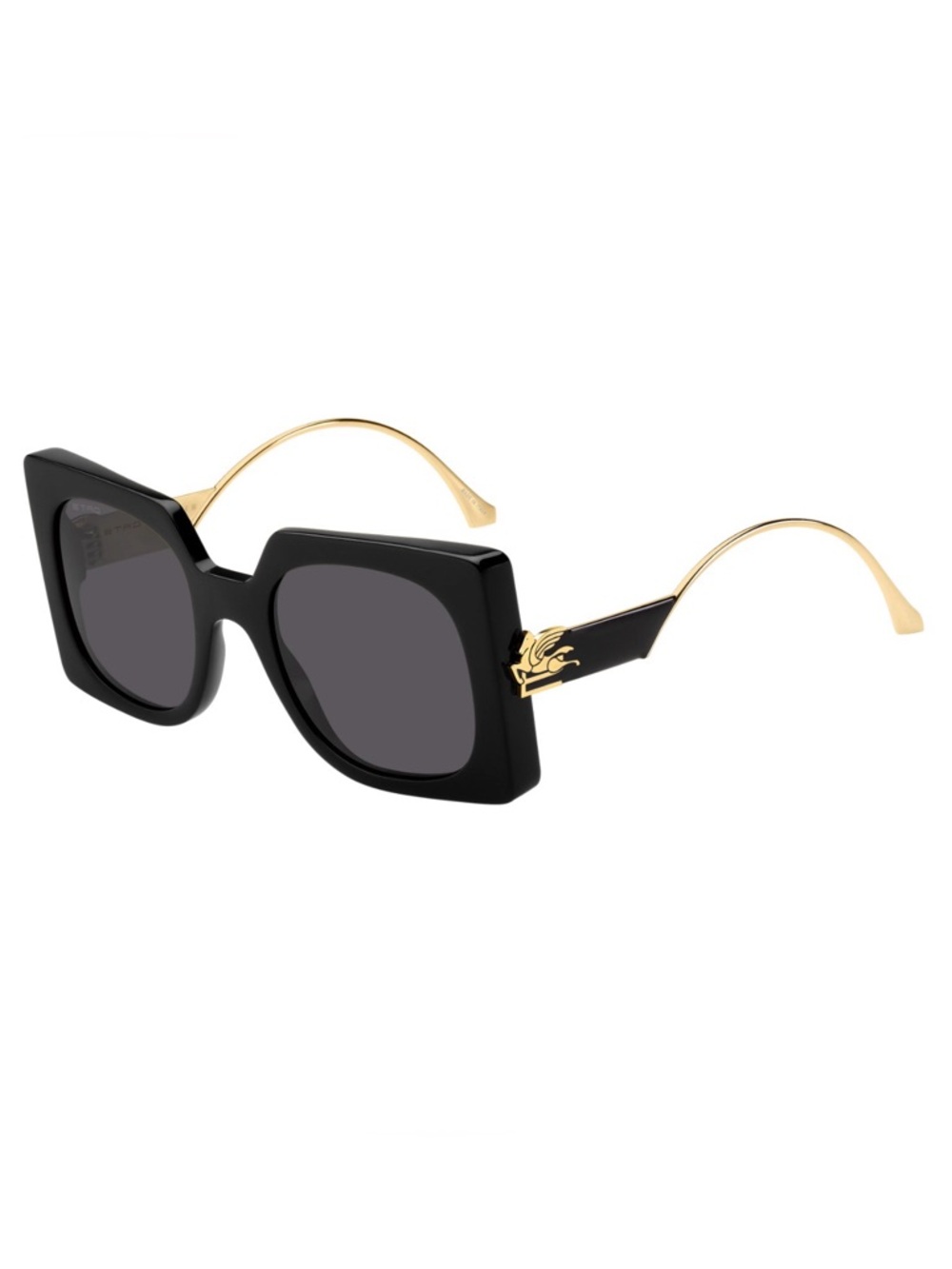 ETRO Sunglasses ETRO0026/S 807IR Oversized Square Black Frame New Authentic - Picture 2 of 11